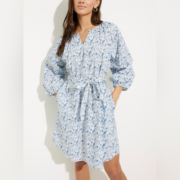 FLORAL PRINT SHIRT DRESS - Picture 2 of 11